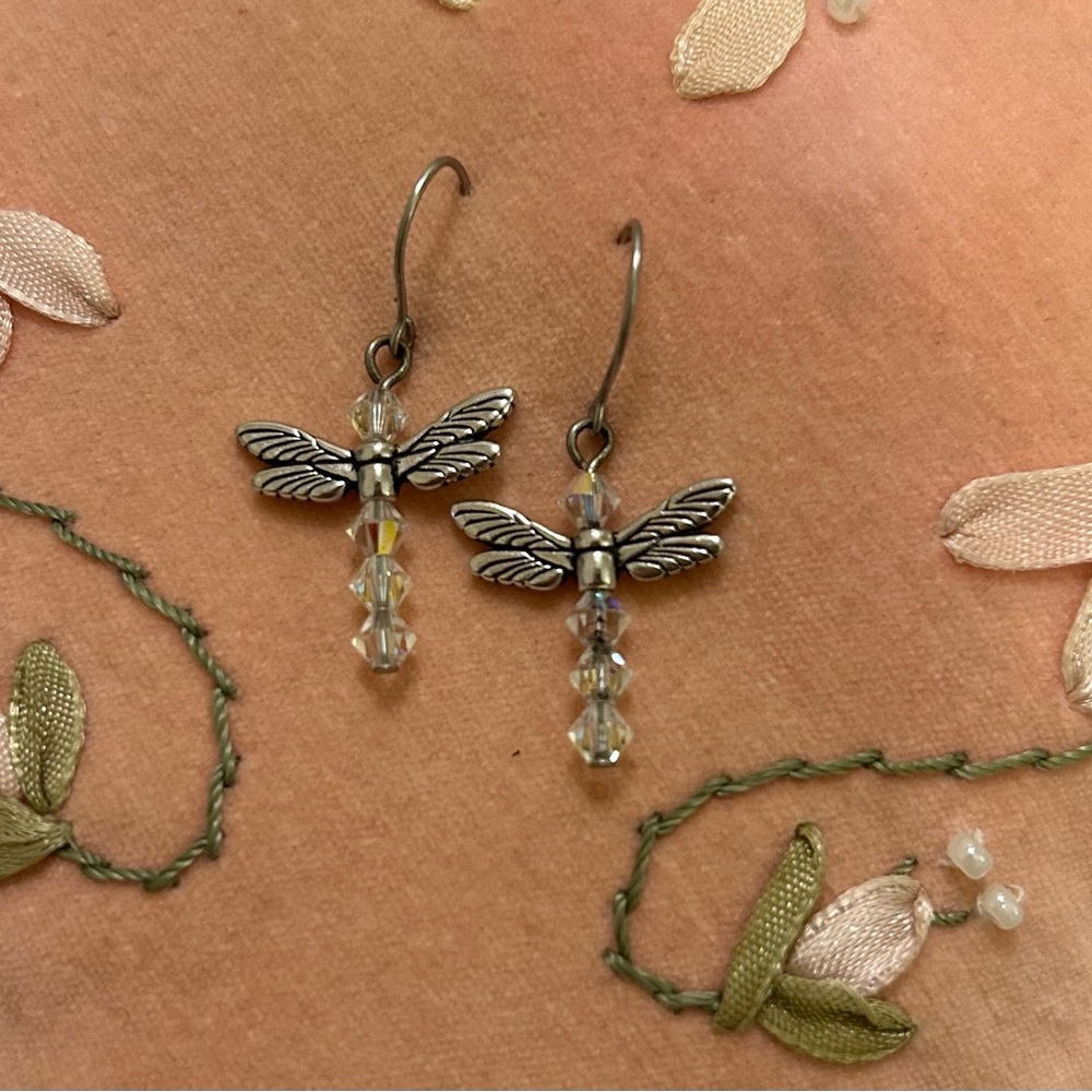 Fairycore Dragonfly Earrings whimsical